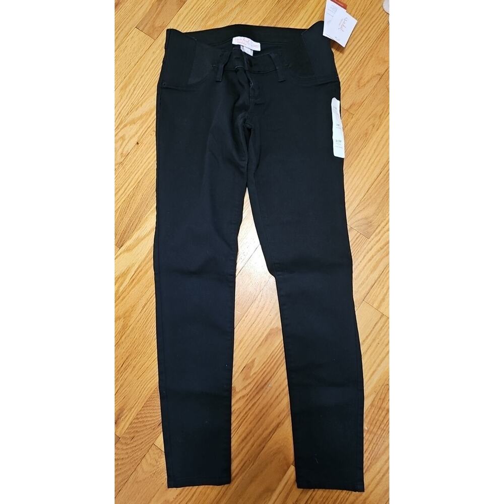 Under Belly Skinny Maternity Jeans - Isabel Maternity by Ingrid & Isabel Black 2